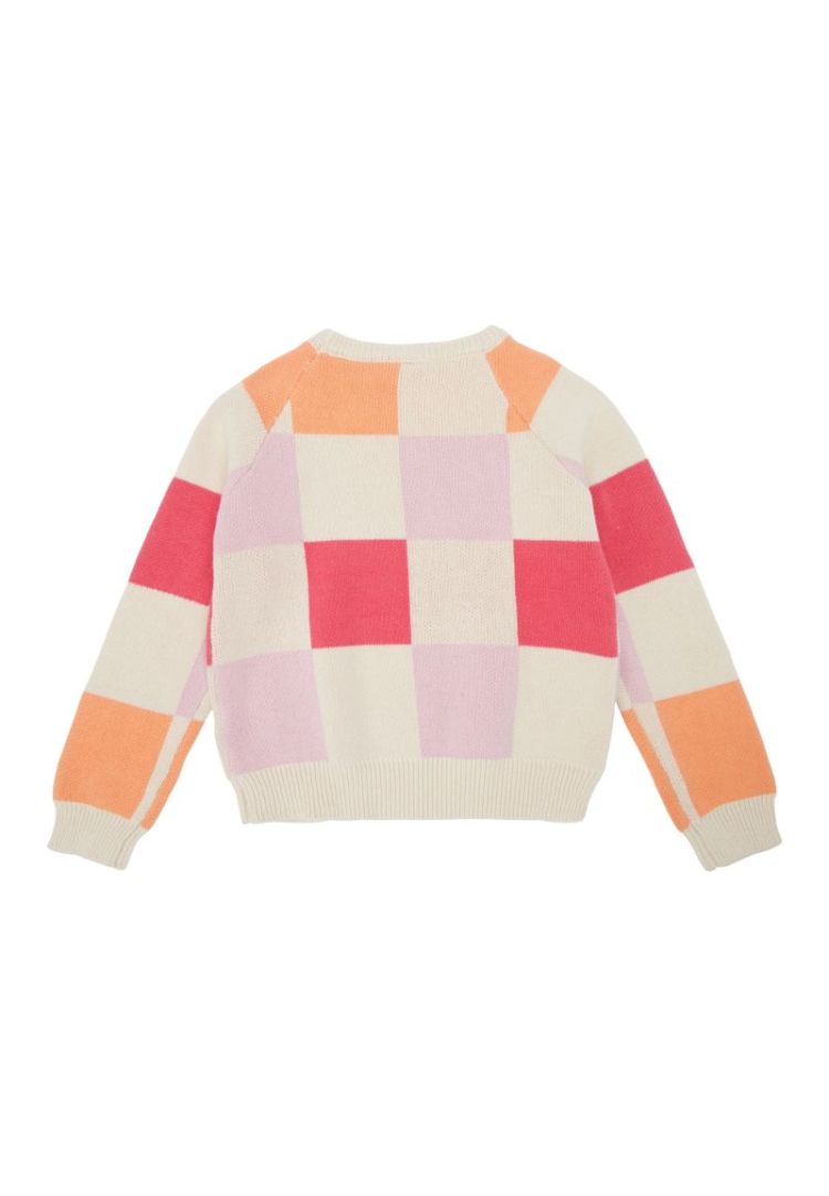 TNOLLY CHECK PULLOVER WHITE SWAN
