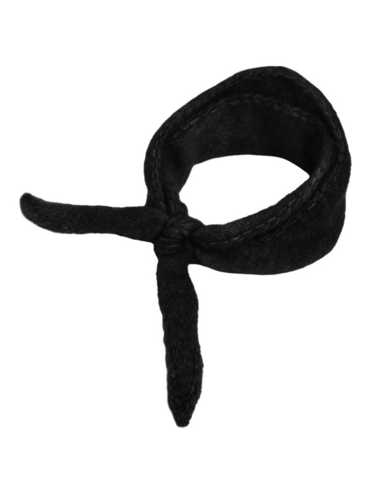 OBJBLAIR KNIT SCARF BLACK