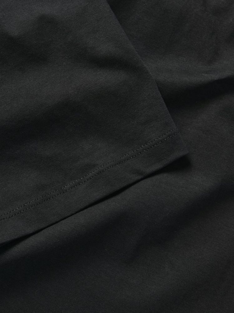 JXANDREA LOOSE SS CROPPED NOOS BLACK