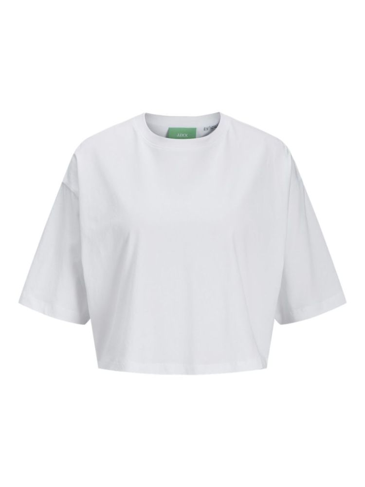 JXANDREA LOOSE SS CROPPED NOOS BRIGHT WHITE