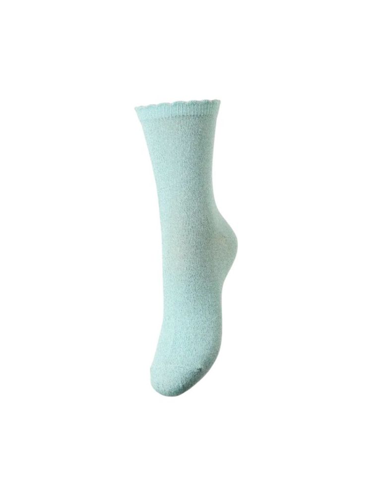 PCSEBBY GLITTER LONG NOOS DUSTY AQUA TONE