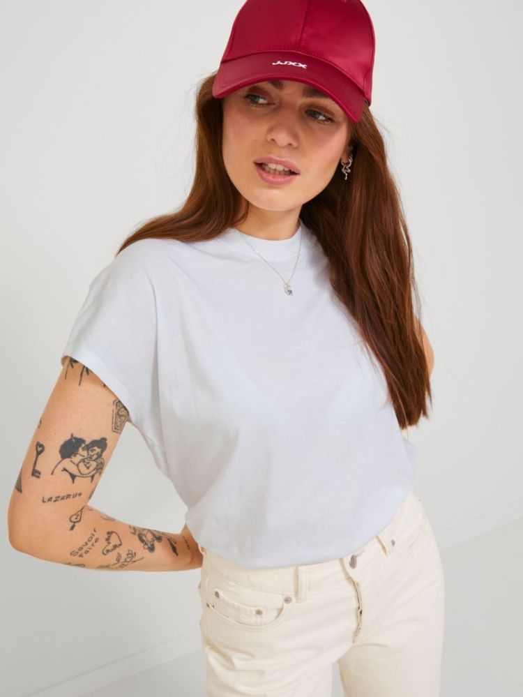 JXASTRID SL BOXY EVERY TEE NOO WHITE