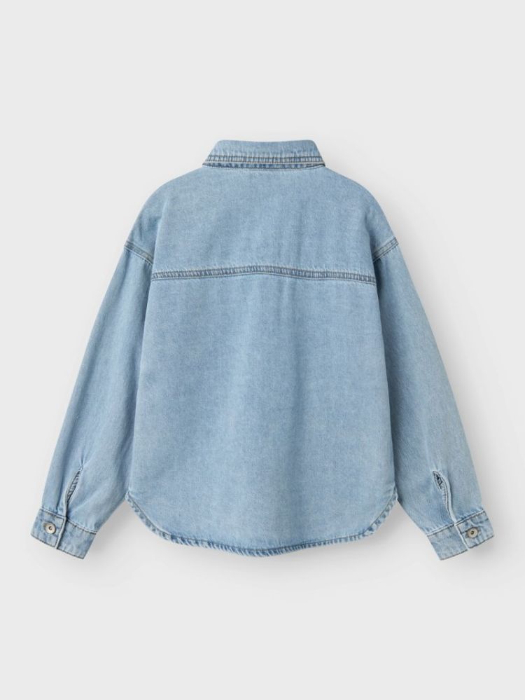 NKMSEVEN OS DNM LS SHIRT LIGH BLUE DENIM