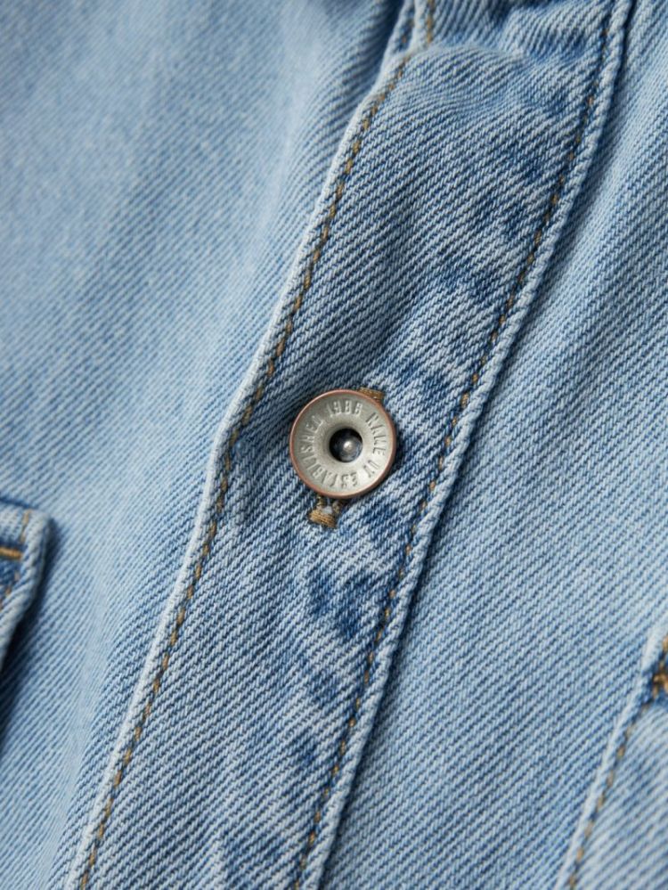 NKMSEVEN OS DNM LS SHIRT LIGH BLUE DENIM