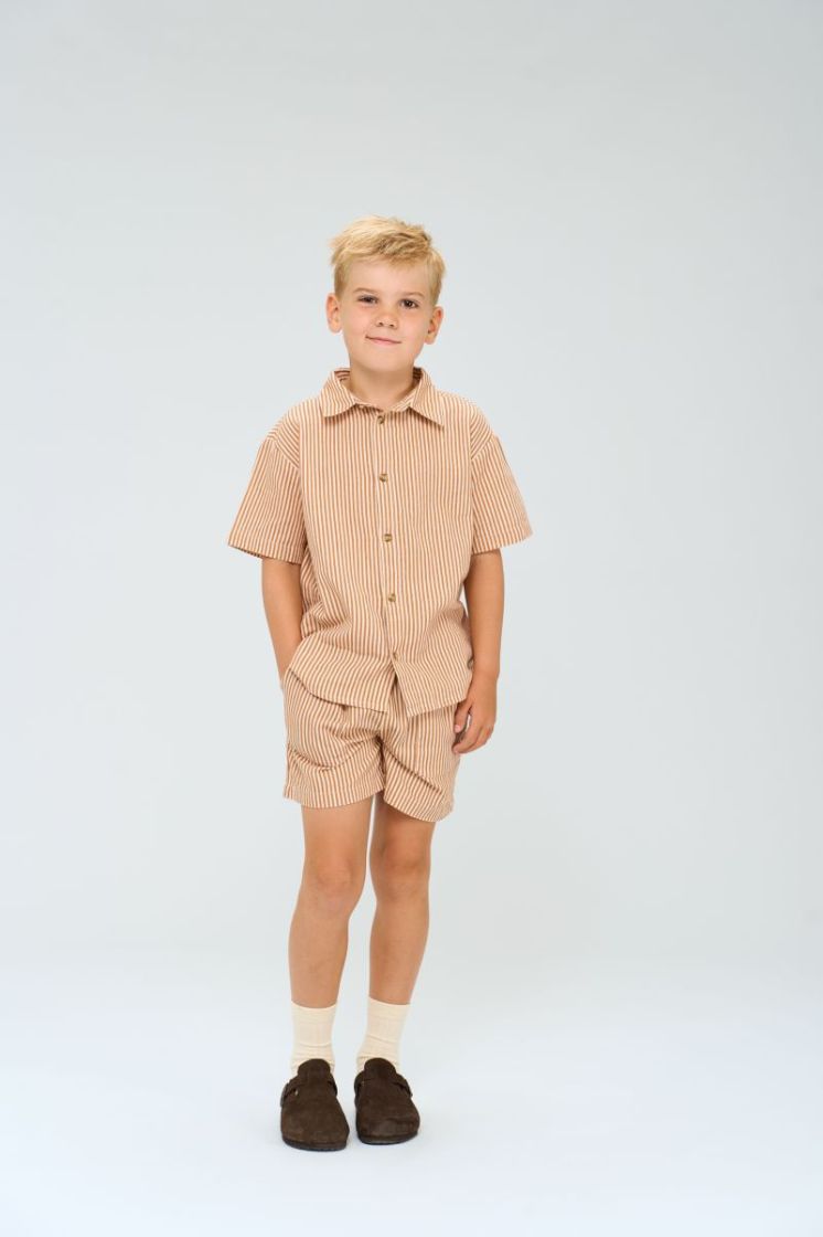 TNOLLIE SHORTS INDIAN TAN STRI