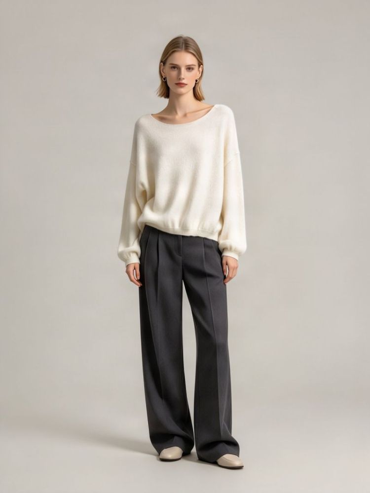 RONDE HALS light beige
