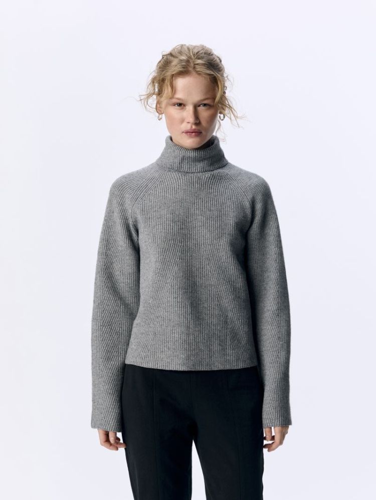 OBJVIOLA LS LO ROLLNECK NOOS MEDIUM GREY MEL