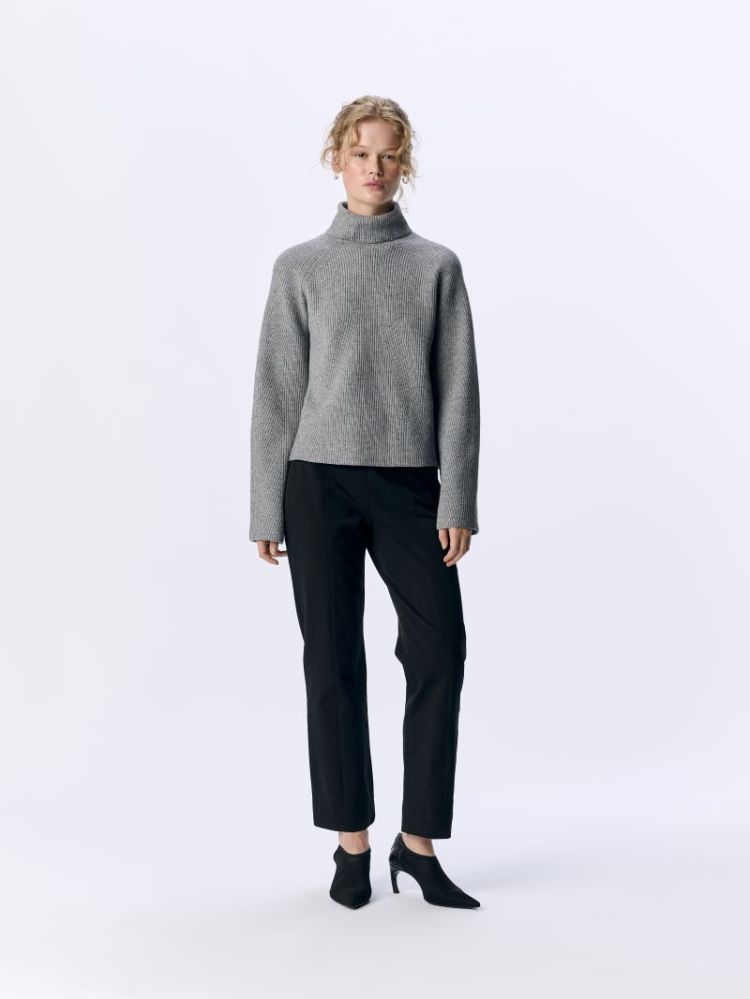 OBJVIOLA LS LO ROLLNECK NOOS MEDIUM GREY MEL