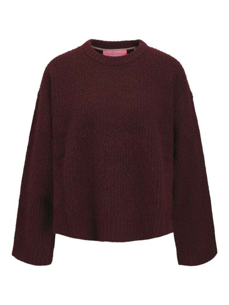 JXSIGGA DIVERSE CREW NECK KNT CABERNET