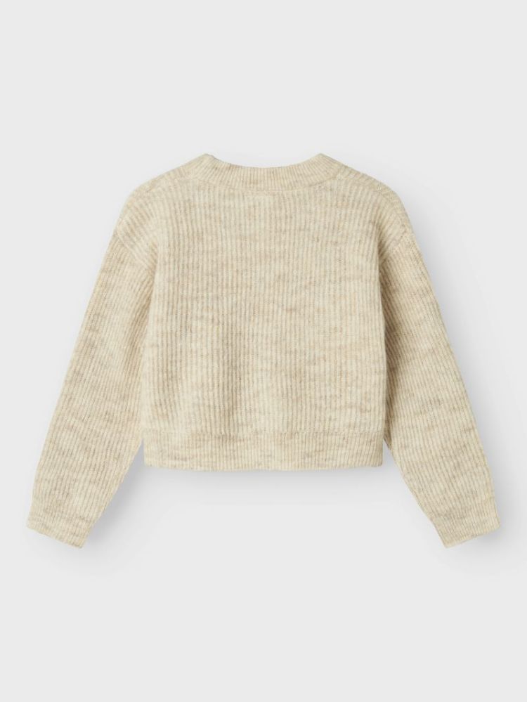 NKFHOLLY LS BOXY SHORT NOOS PURE CASHMERE