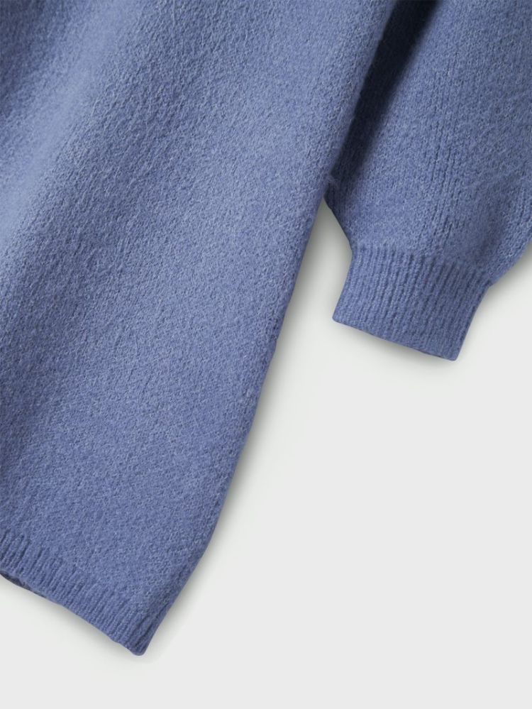 NKFOMARIAN LS KNIT DRESS BLUE ICE