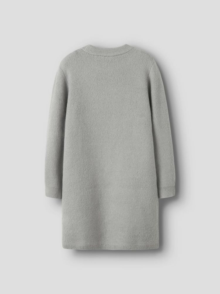 NKFOMARIAN LS KNIT DRESS GREY MELANGE