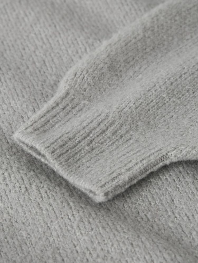 NKFOMARIAN LS KNIT DRESS GREY MELANGE