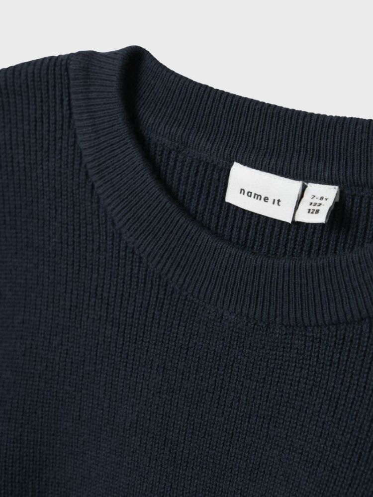 NKMNESOLLE LS PULLOVER KN NOOS DARK SAPH