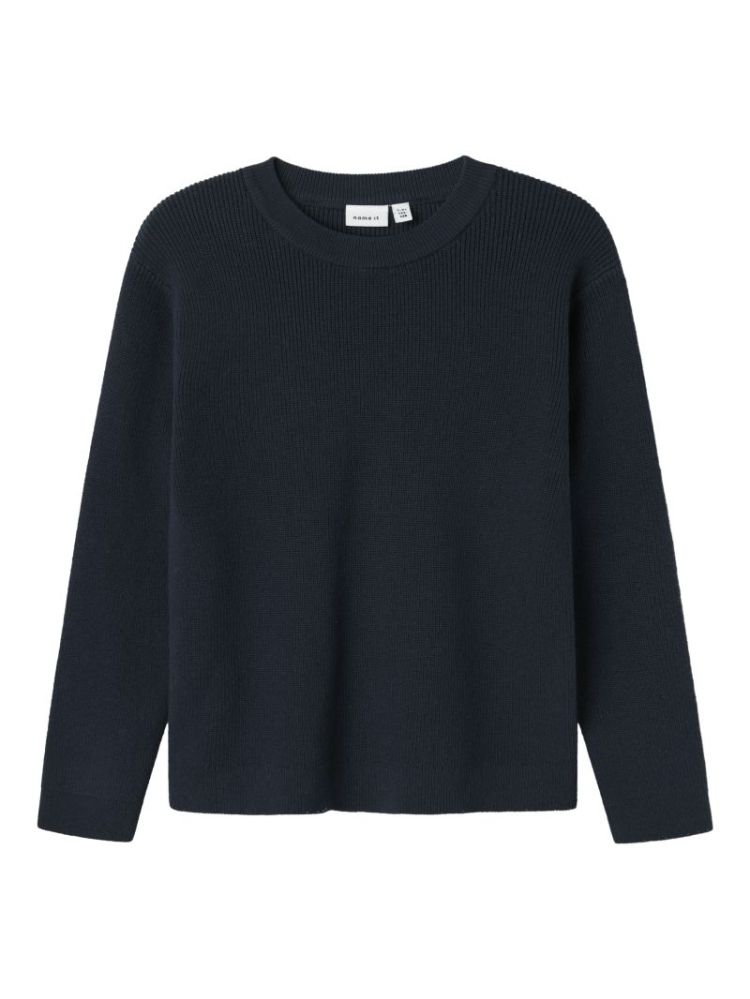 NKMNESOLLE LS PULLOVER KN NOOS DARK SAPH