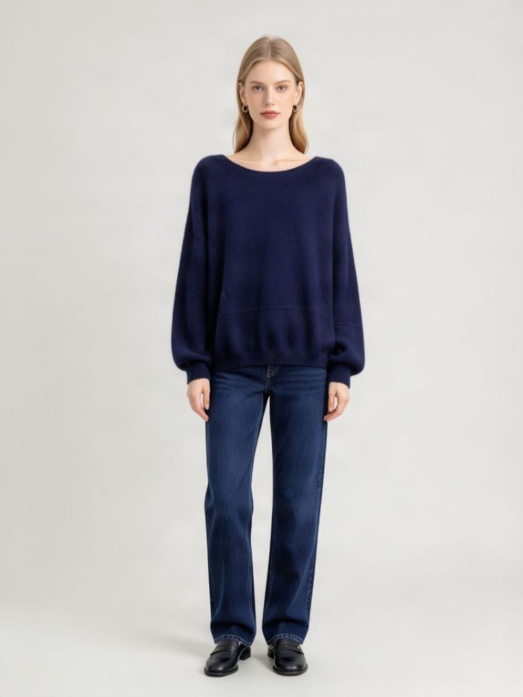 RONDE HALS NAVY