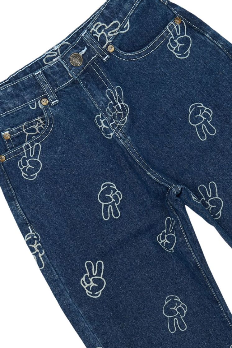 TNPEWTER LOOSE FIT JEANS MEDIUM BLUE DEN