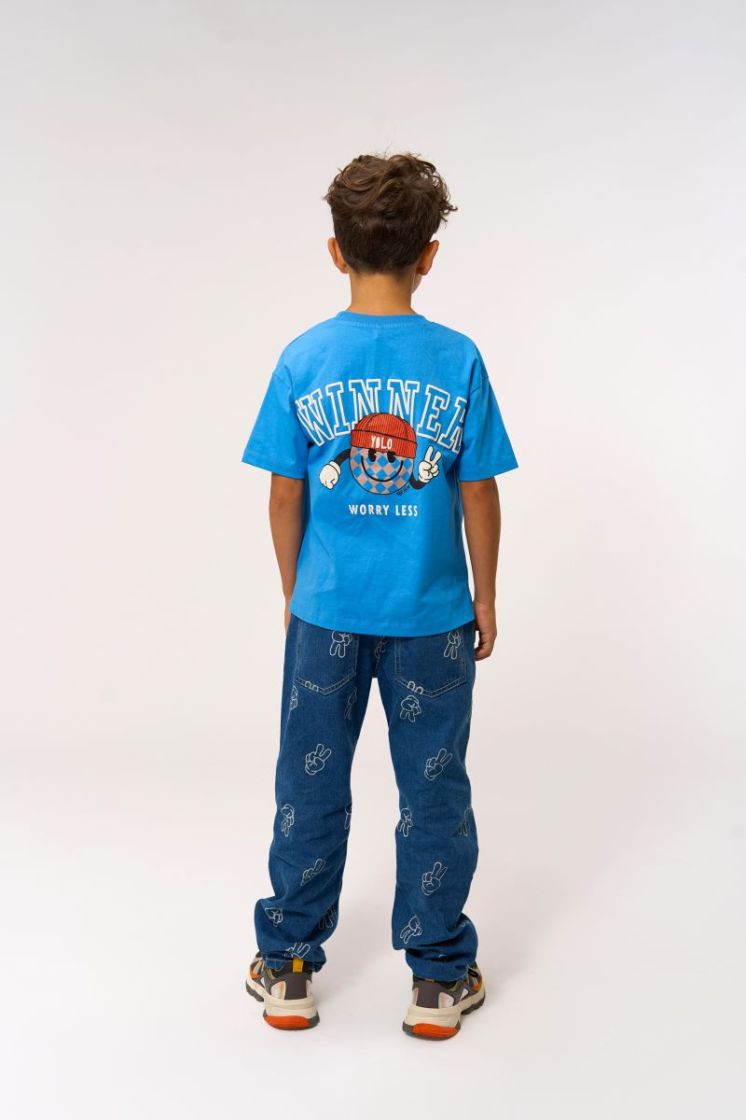 TNPEWTER LOOSE FIT JEANS MEDIUM BLUE DEN