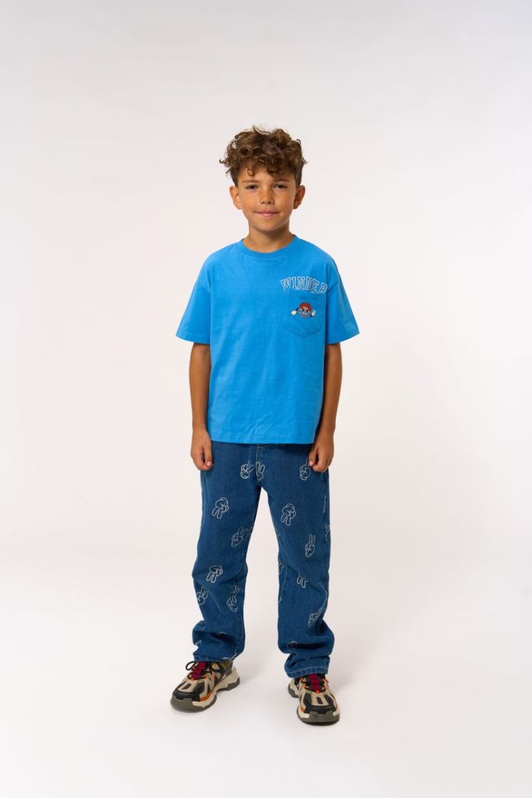 TNPEWTER LOOSE FIT JEANS MEDIUM BLUE DEN