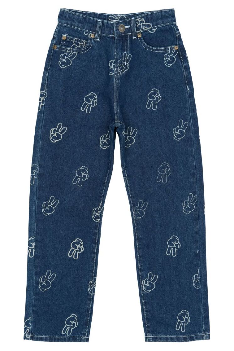 TNPEWTER LOOSE FIT JEANS MEDIUM BLUE DEN