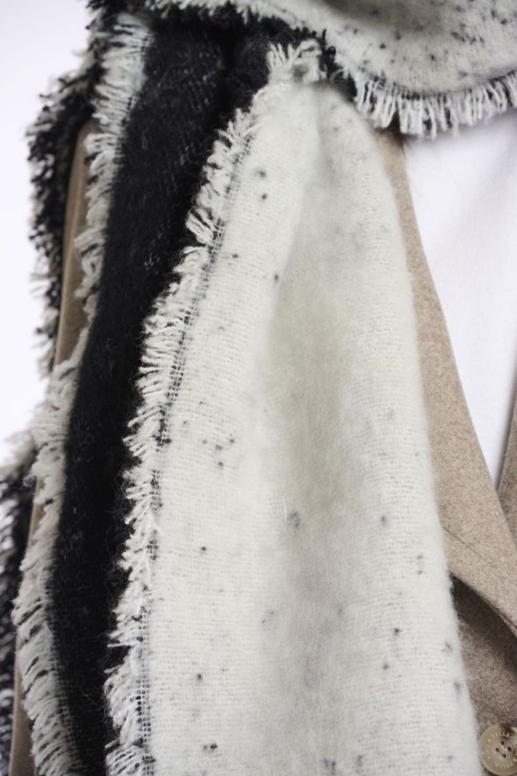 2-TONE SCARF BLACK MIX