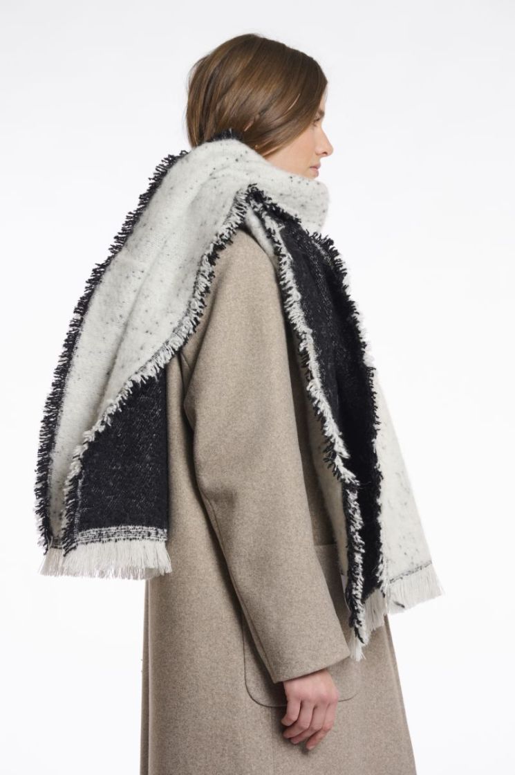 2-TONE SCARF BLACK MIX