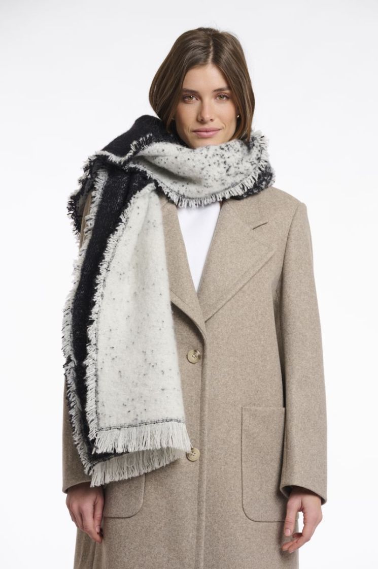 2-TONE SCARF BLACK MIX