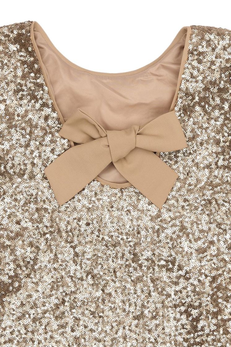 TNRUPA L_S SEQUIN DRESS GOLD