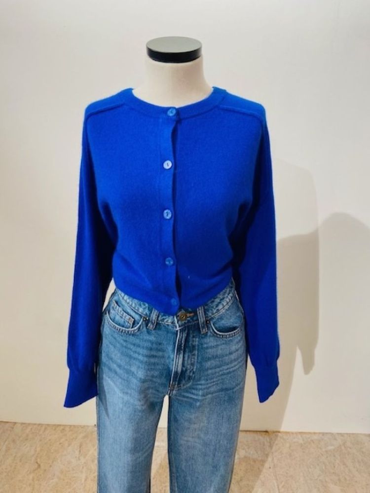 CARDIGAN FIJN  COBALT BLUE