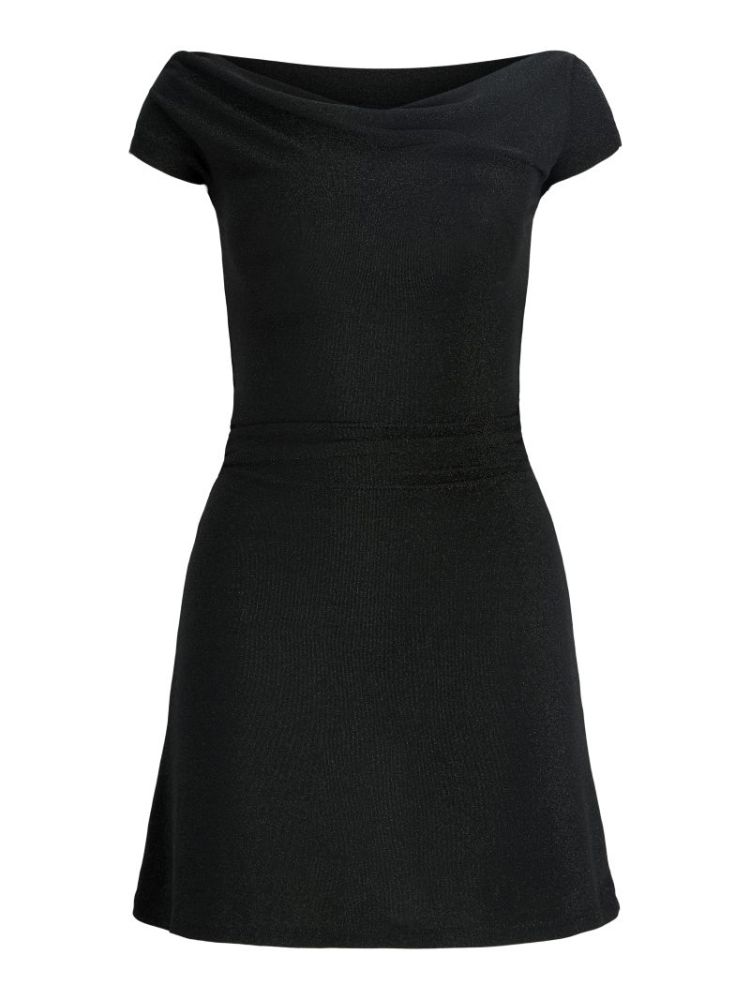 JXARIA SS SHORT DRESS BLACK