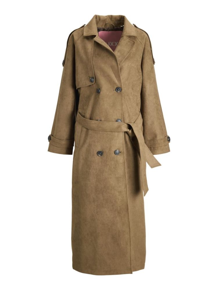 JXLEIA ROSIE LONG TRENCHCOAT COGNAC