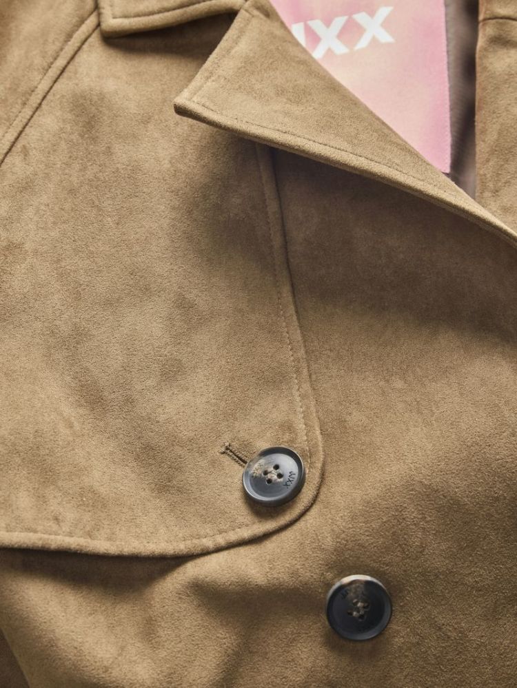 JXLEIA ROSIE LONG TRENCHCOAT COGNAC