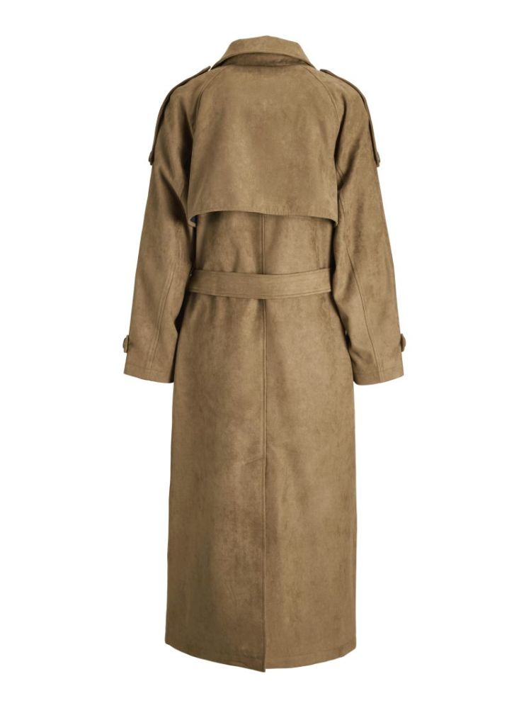 JXLEIA ROSIE LONG TRENCHCOAT COGNAC