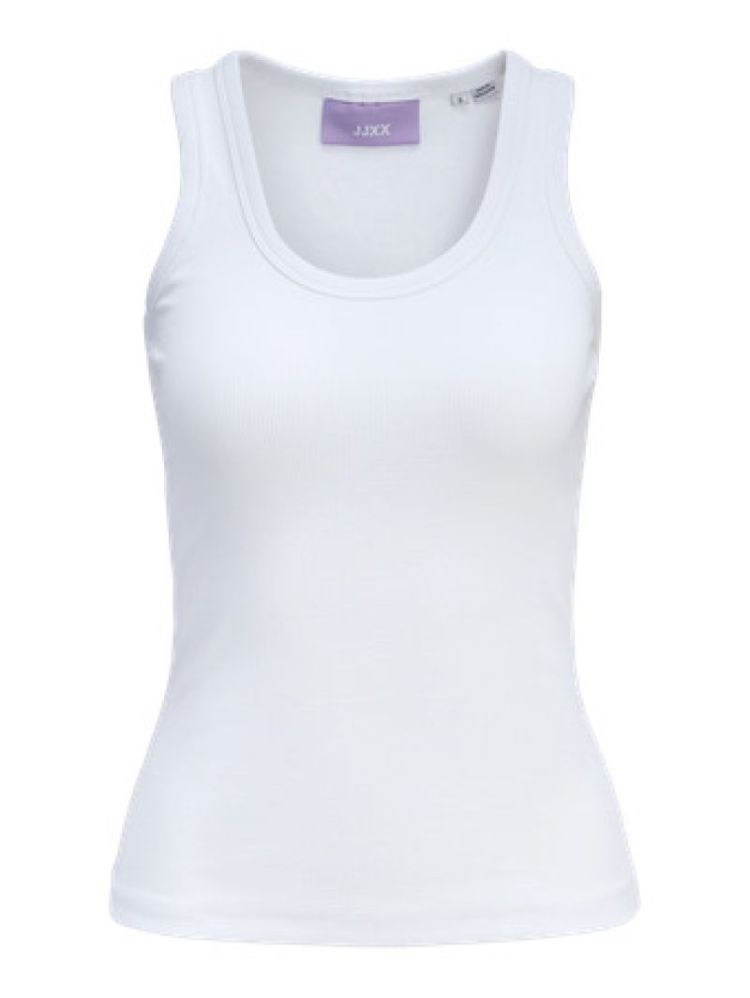 JXFRIDA SL U-NECK TOP JRS NOOS Bright White 47