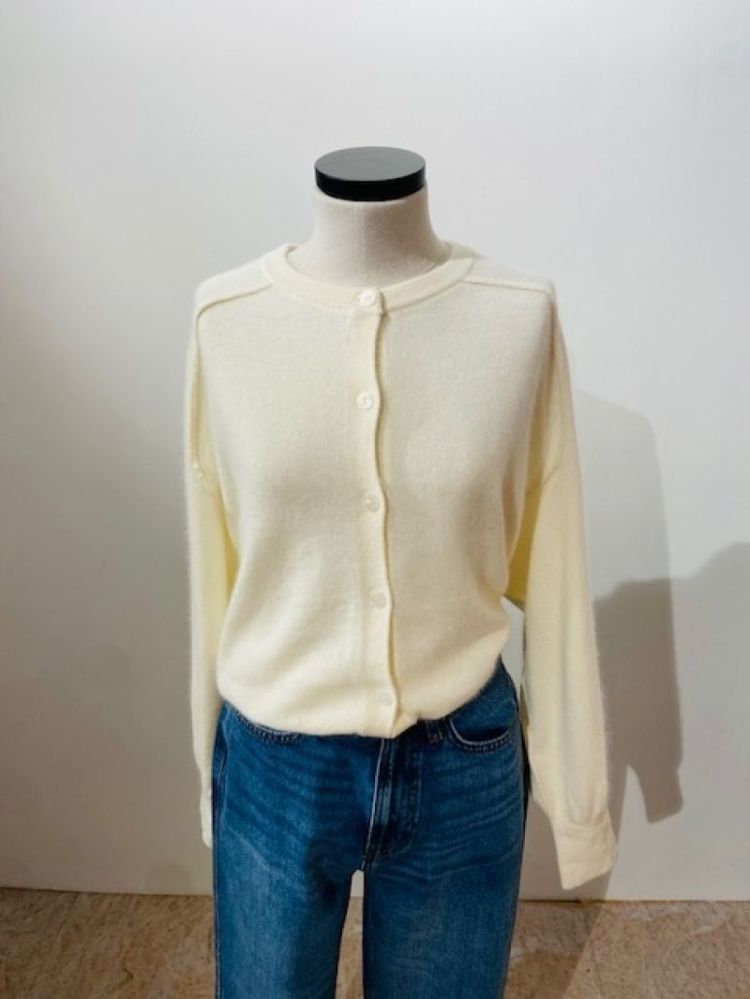 CARDIGAN FIJN  ecru