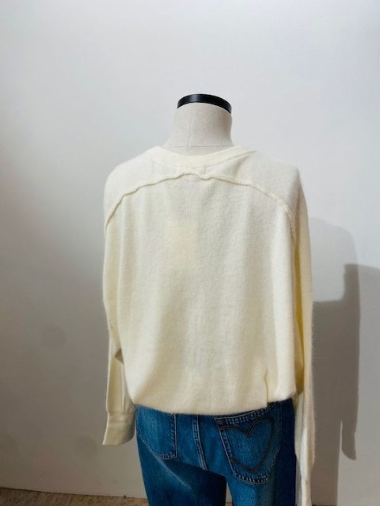 CARDIGAN FIJN  ecru