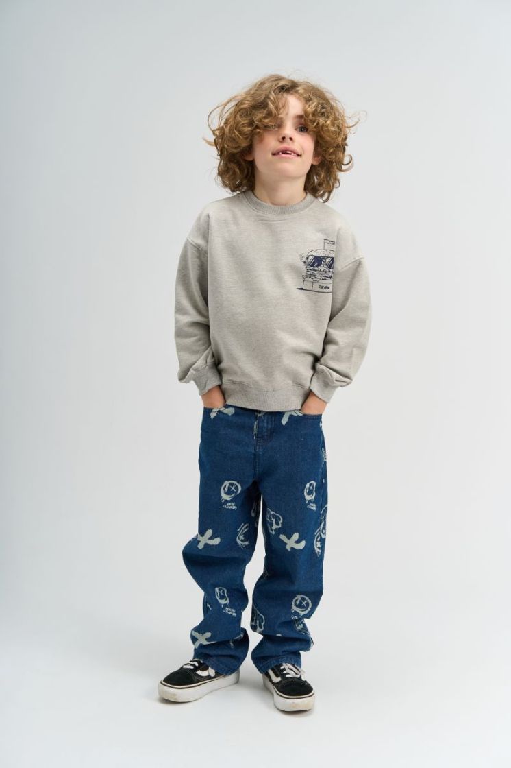 TNStevie Sweatshirt Light Grey Mela