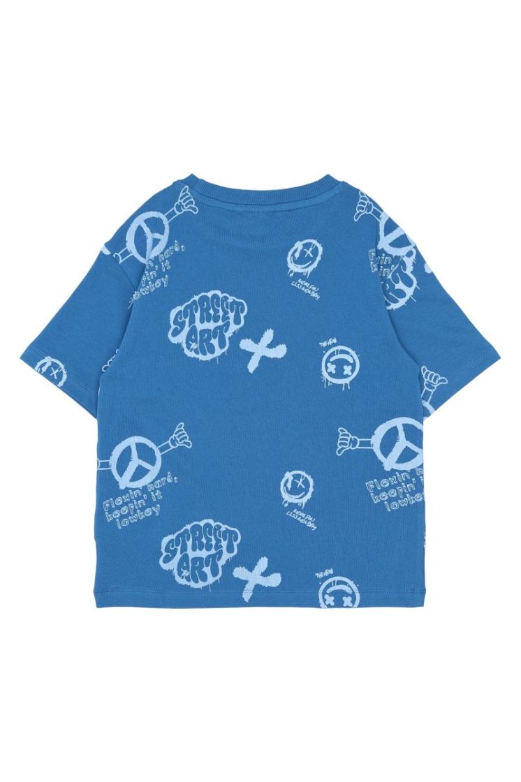 TNSpencer OS S_S Tee True Blue AOP