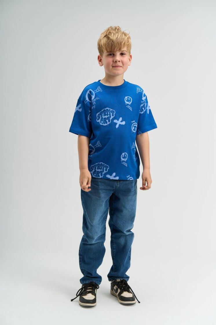 TNSpencer OS S_S Tee True Blue AOP