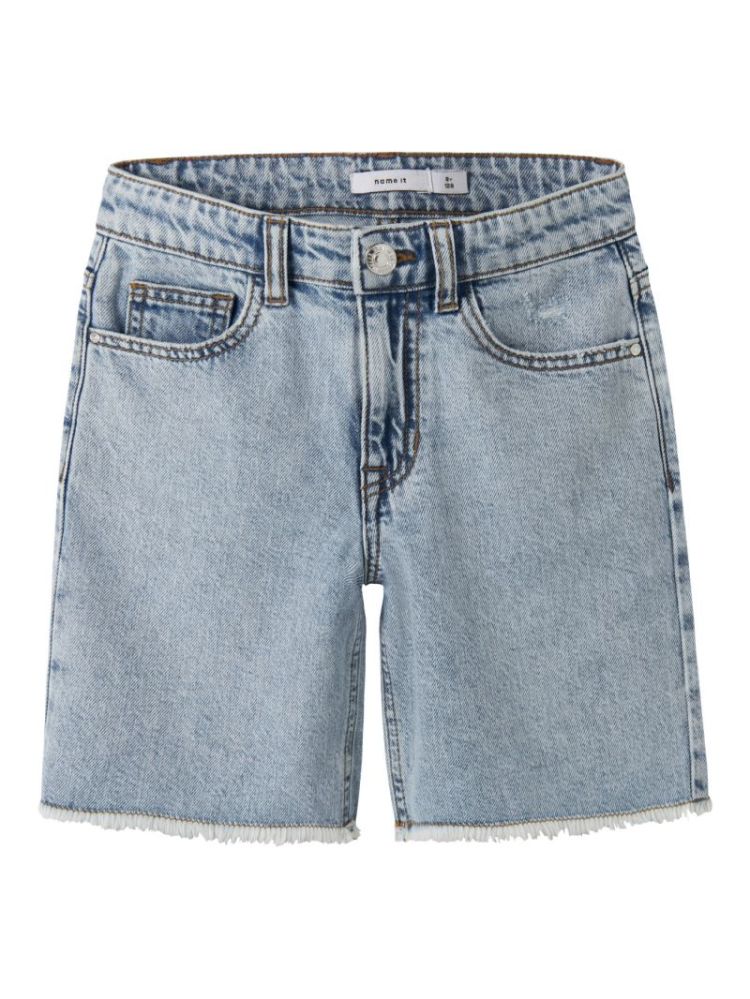 NKFBELLA HW WIDE DNM SHORTS 14 Light Blue Blea