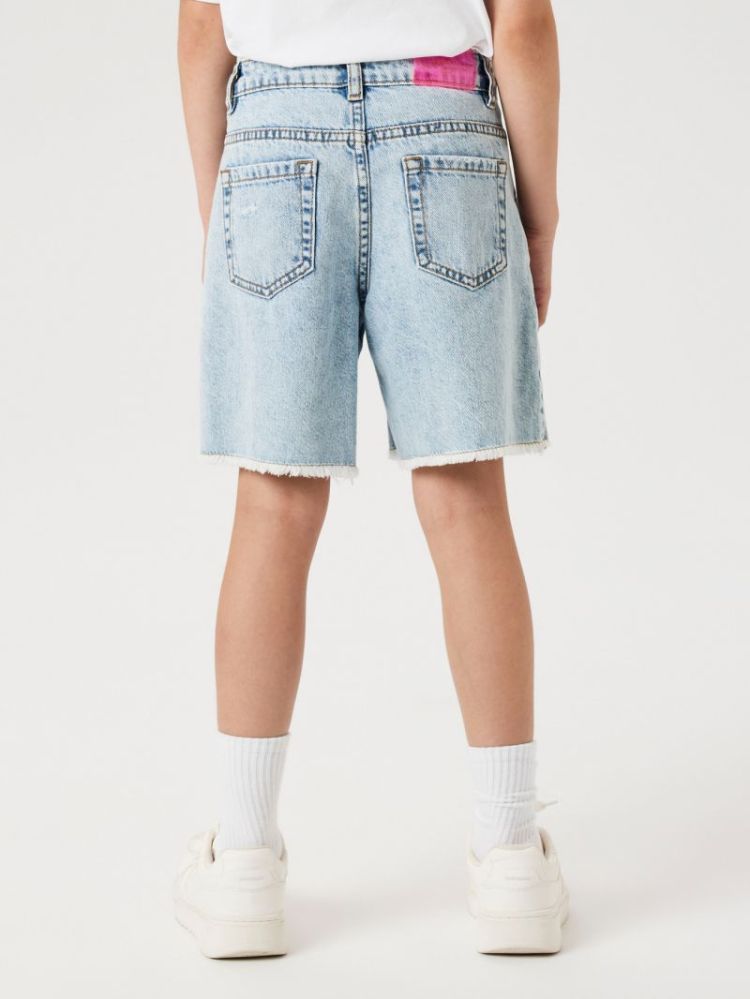NKFBELLA HW WIDE DNM SHORTS 14 Light Blue Blea