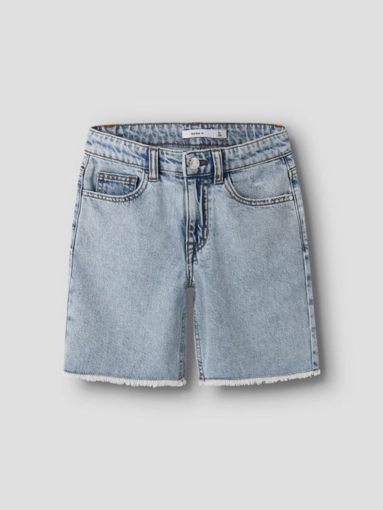 NKFBELLA HW WIDE DNM SHORTS 14 Light Blue Blea