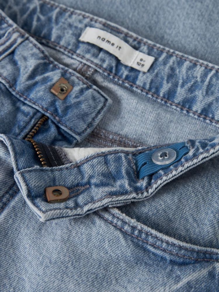 NKFBELLA DNM JORTS 2227-MJ F Light Blue Deni