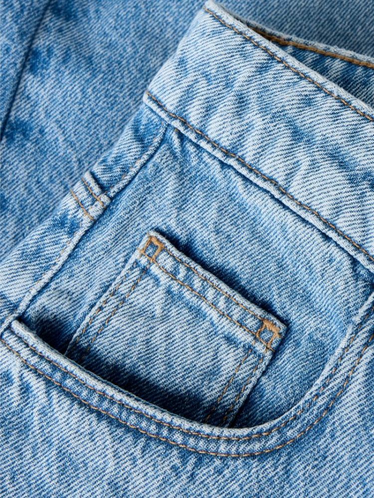NKFBELLA WIDE LC FOLD JEANS 11 Medium Blue Den
