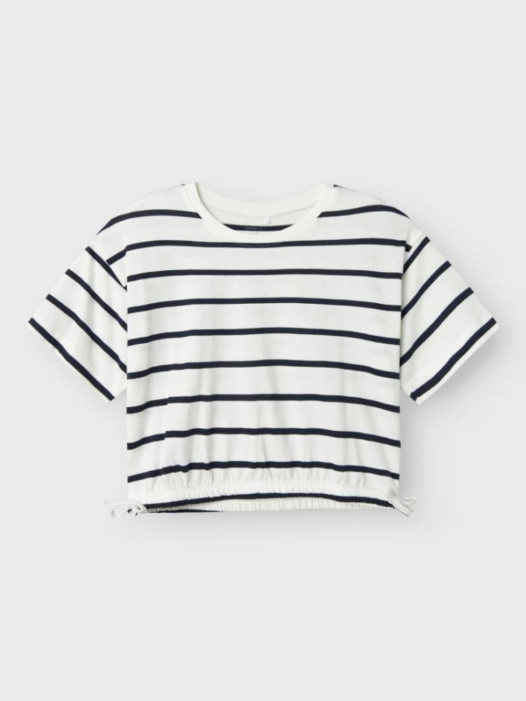 NKFFUNION SS CROPPED BOXY TOP Jet Stream DARK