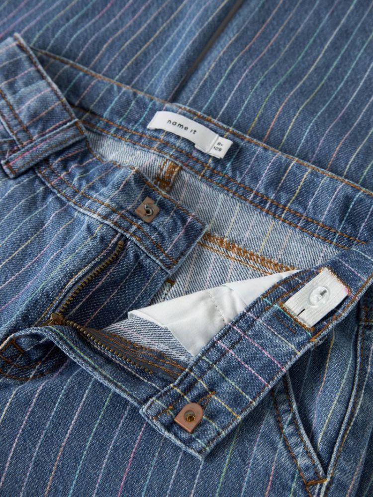 NKFROSE WIDE STRIPE JEANS 2224 Medium Blue Den