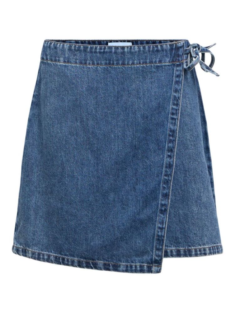 OBJROSIE MW DENIM SHORT WRAP S 4972686 Medium