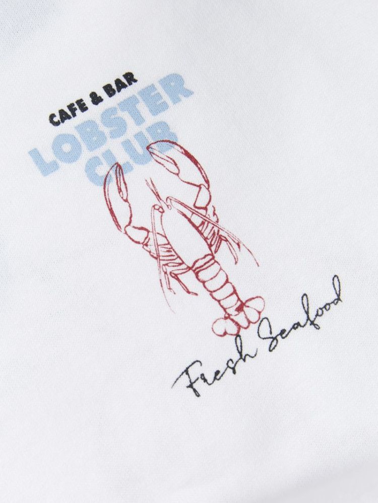 JXMILLOW LOOSE SS TEE BR WHITE:LOBSTE