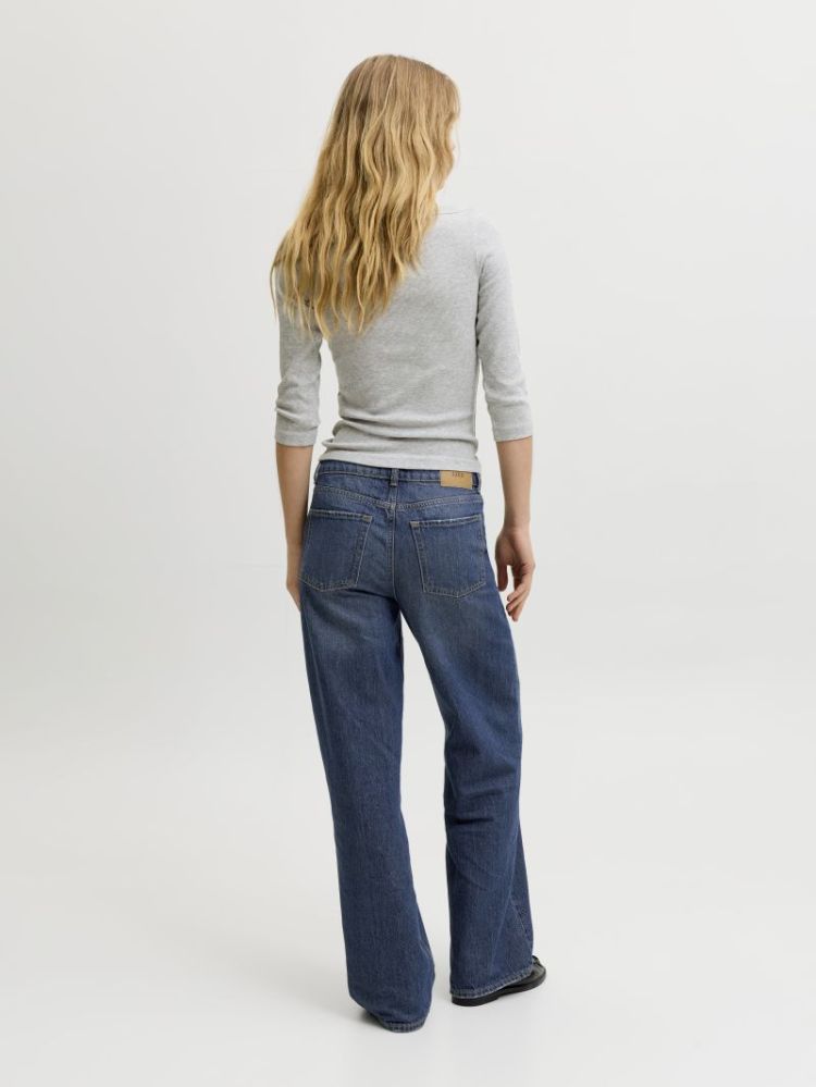 JXTOKYO CATIE WIDE HW DENIM DARK BLUE DENIM
