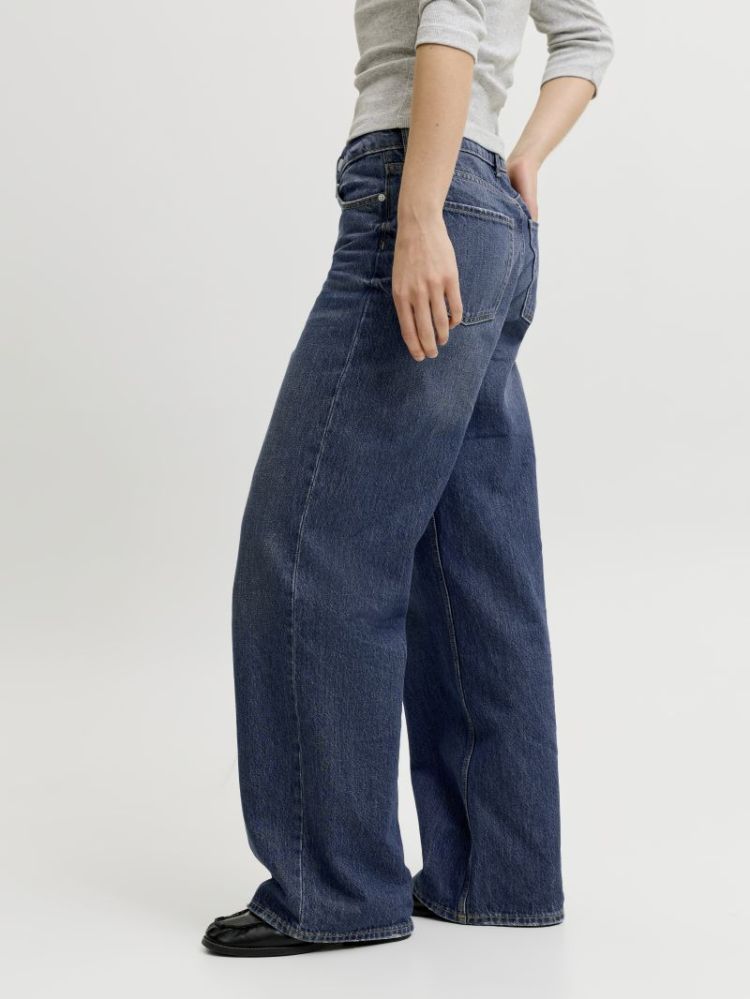 JXTOKYO CATIE WIDE HW DENIM DARK BLUE DENIM